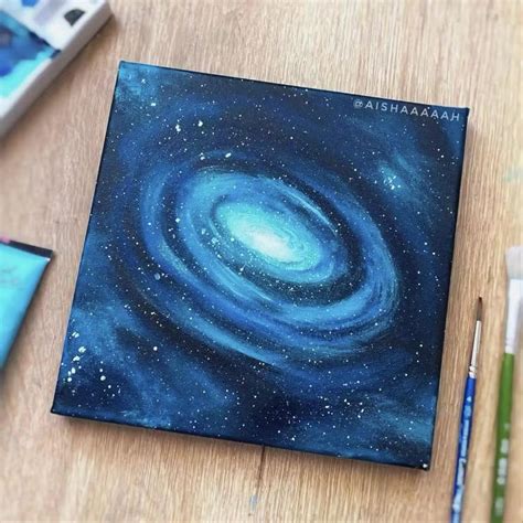 Easy Galaxy Acrylic Painting For Beginners Video Galaxy Painting