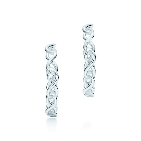Tiffany Infinity Hoop Earrings In Sterling Silver Size Medium