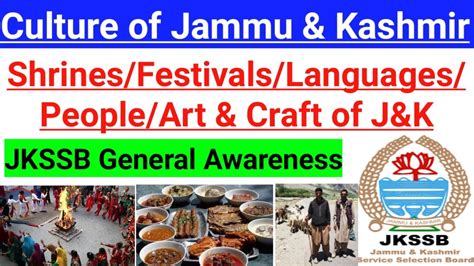 Culture Of Jammu And Kashmir Part 2 Jkssb General Awareness