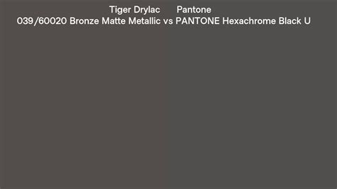 Tiger Drylac Bronze Matte Metallic Vs Pantone Hexachrome