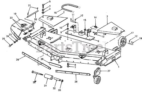 Cub Cadet Riding Mower Deck Diagrams