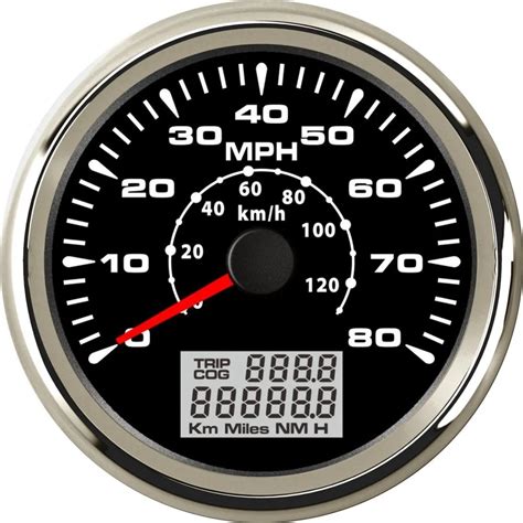 Bootsport 0 999 Kmh Boot Auto GPS Tachometer Digitalanzeige Rot LED MPH