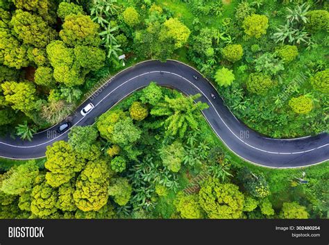 Aerial View On Road Image And Photo Free Trial Bigstock