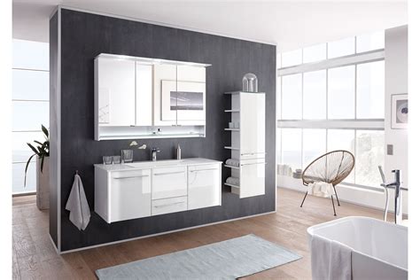 Wählen sie möbelstücke die zu ihrem individuellen lifestyle passen. LEONARDO living Badezimmer Bad 116 Glas optiwhite | Möbel ...