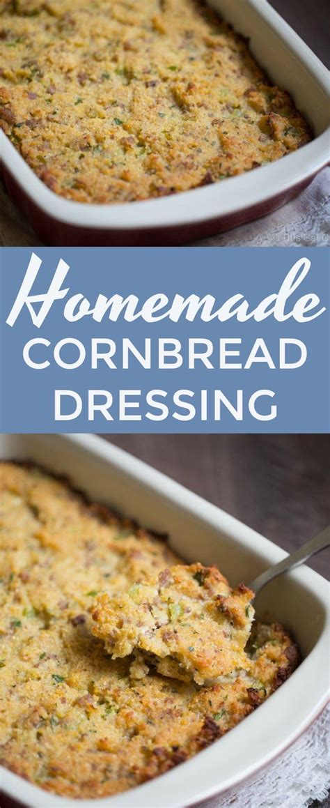 Homemade Cornbread Dressing This Gal Cooks