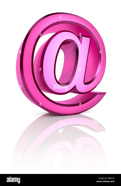 Pink Email Symbol Stock Photo Alamy