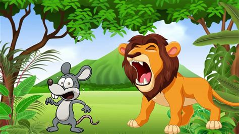 قصة الاسد ملك الغابة والفأر الصغير قصص اطفال جميلة ممتعة مسلية Youtube