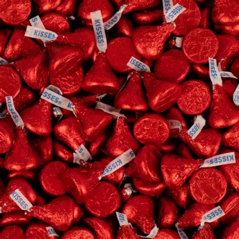 Red Hersheys Kisses Candy Milk Chocolates 1 Lb Bulk Candy 90 Pieces