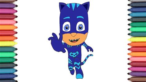 How To Draw Catboy Pj Masks Step By Step Easy Drawing Tutorial Youtube