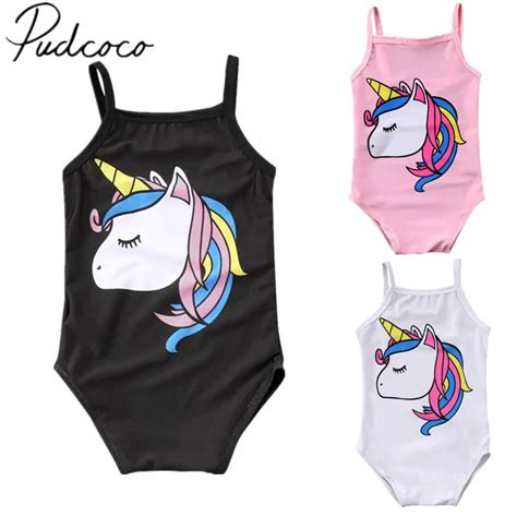 2018 Brand New Newborn Toddler Infant Kids Baby Girl Unicorn Swimwear