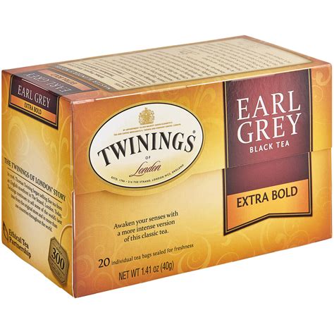 Twinings Earl Grey Extra Strong Tea Bags 20box