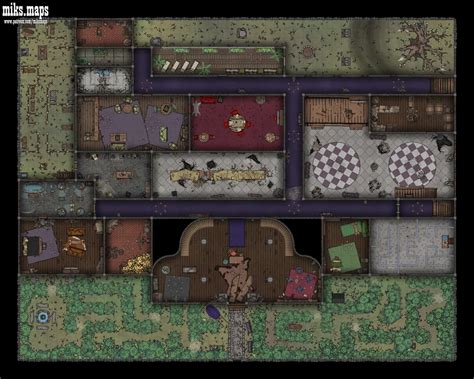 Haunted Mansion First Floor X Battlemap Dungeon