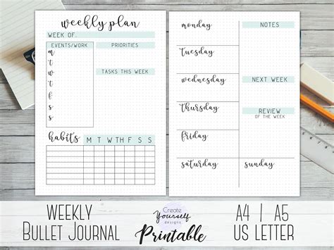 Free Bullet Journal Templates