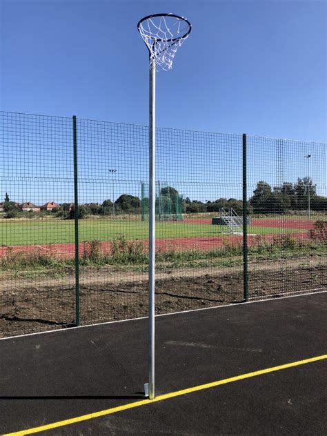 Socketed Netball Posts - Regulation - Made in the UK by MH Goals