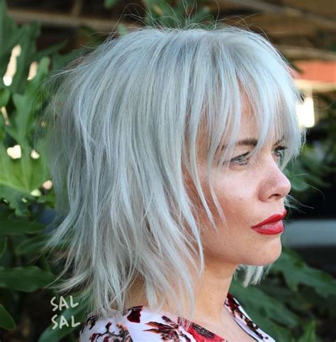 Short To Midlength Haircuts For Fine Hair Thats Going Grey