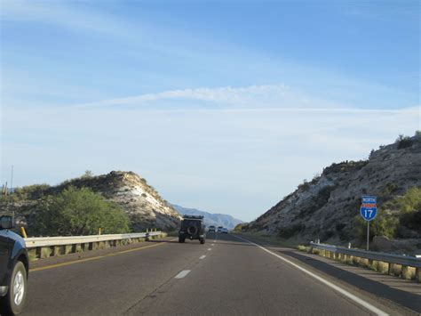 Arizona Interstate 17 Northbound Cross Country Roads