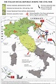 L'Italia divisa: 1943-45 | Italien, Kartographie, Illustrierte karten