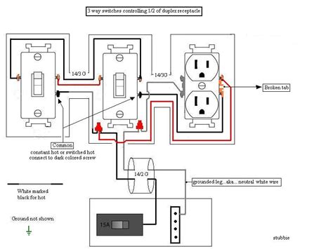 3 Way Switched Outlet Wiring Diagram Wiring Diagram For 3 Way Switch