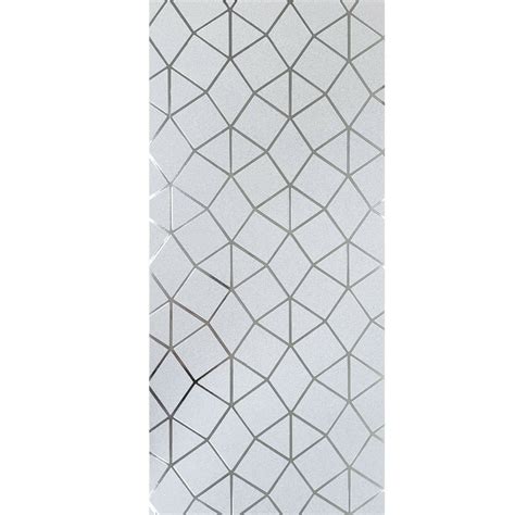 Wm4248901 Geometric Trellis Gray White Silver Metallic Wallpaper