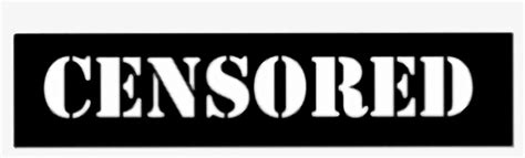 Censura Censurado Censored Censured Censored Sticker Transparent PNG X Free