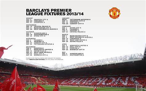 Below is the manchester united fixtures. Fixtures | Manchester United Wallpaper