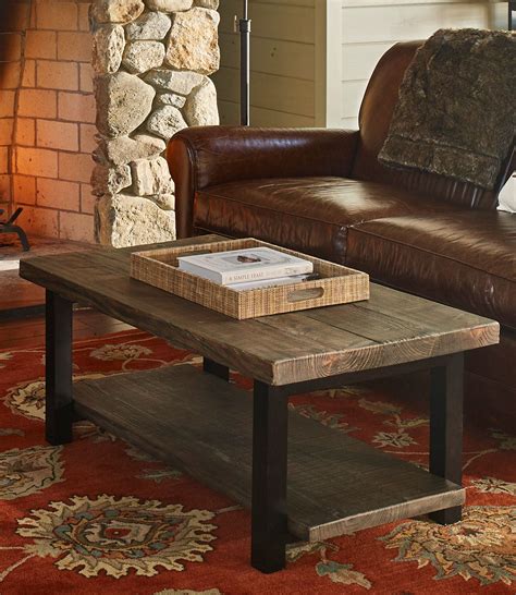 Rough Pine Coffee Table Storage At L L Bean Pine Coffee Table