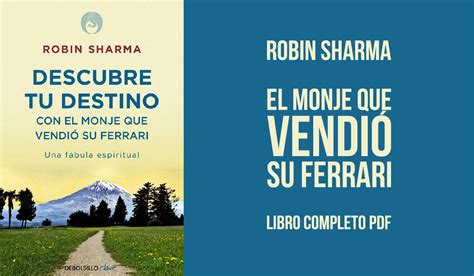 Ensayo del libro el monje que vendio su ferrari. PDF El monje que vendió su Ferrari | Robin Sharma | Libros Gratis