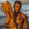 Chest, cuff & wolf | Trible tattoos, Polynesian tattoo, Surfing