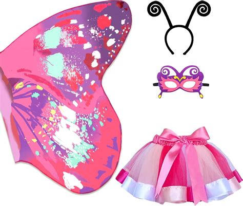Hifot Kids Butterfly Wings Costumes For Girls Butterfly Dress Up Wings