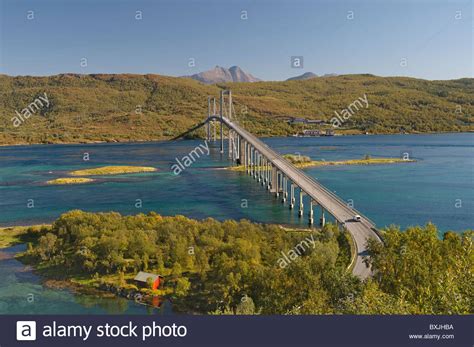 Lofoten Bridge Lofoten Islands Nordland Norway Stock