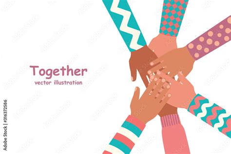 Together Template Landing Page Team Building Group People Putting