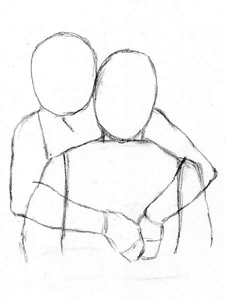 Drawings Of Two People Hugging Drawings Of Two People Huggingeasy