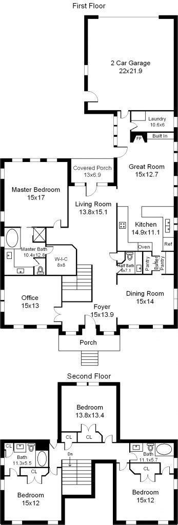 Sample Floor Plan Real Estate Photographer Charlotte Nc Square Foot