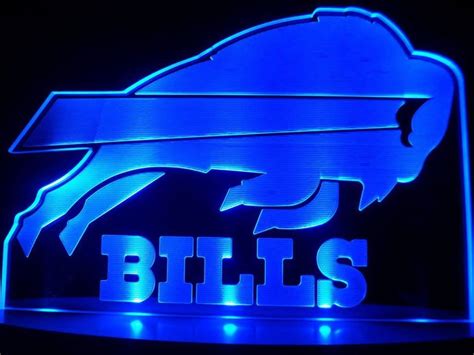 Nfl Buffalo Bills Led Display Desk Lamp Light Beer Bar Signs New T