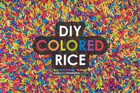 Colored Rice Feat2 Colored Rice Infant Sensory Activities Coloring