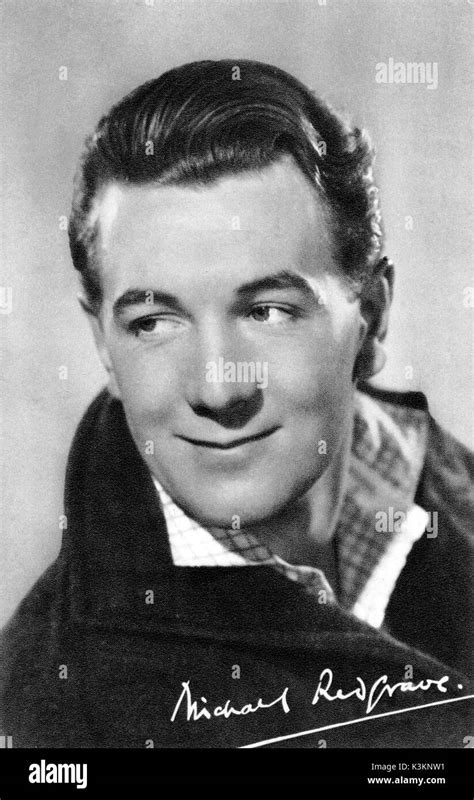 Sir Michael Redgrave British Actor Stock Photo Alamy