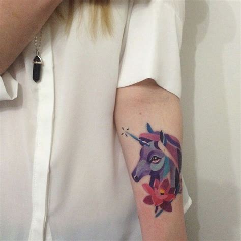 Unicorn Tattoo By Sasha Unisex Unique Tattoo Designs Name Tattoo