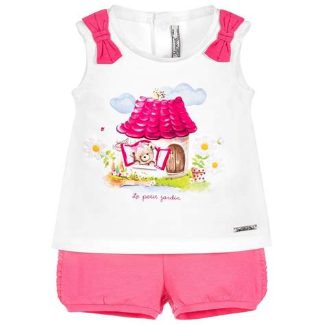 Mayoral Baby Girls 2 Piece Jersey Shorts Set At