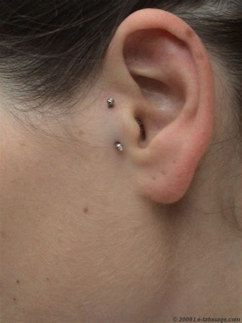 Awesome Vertical Tragus Piercing Piercing Time