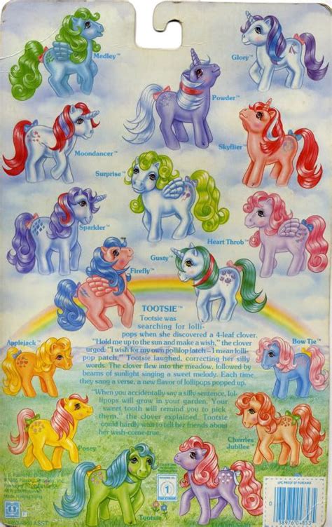 1980s My Little Pony Names And Pictures