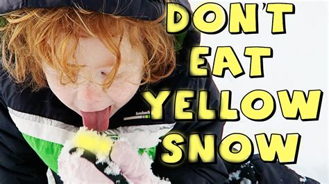 Dont Eat Yellow Snow Youtube