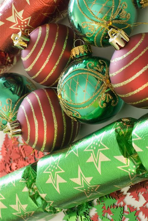 Photo Of Green And Red Festive Decorations Free Christmas Images