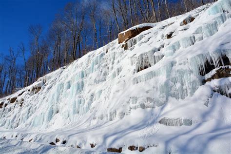 Winter Landscape Ice Wall Stock Image Image Of Nature 172418669