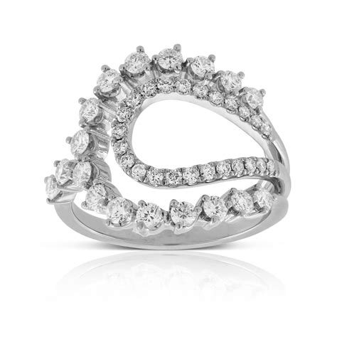 Open Curve Diamond Ring 14k