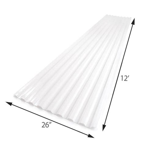 Sequentia X 8 Ft Corrugated Clear Fiberglass Roof Panel In 49 Off