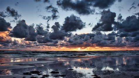 Cloud Horizon Ocean During Sunrise 4k Hd Nature Wallpapers Hd Wallpapers Id 38772