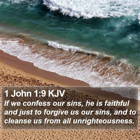 1 John 19 Kjv If We Confess Our Sins He Is Faithful And Just