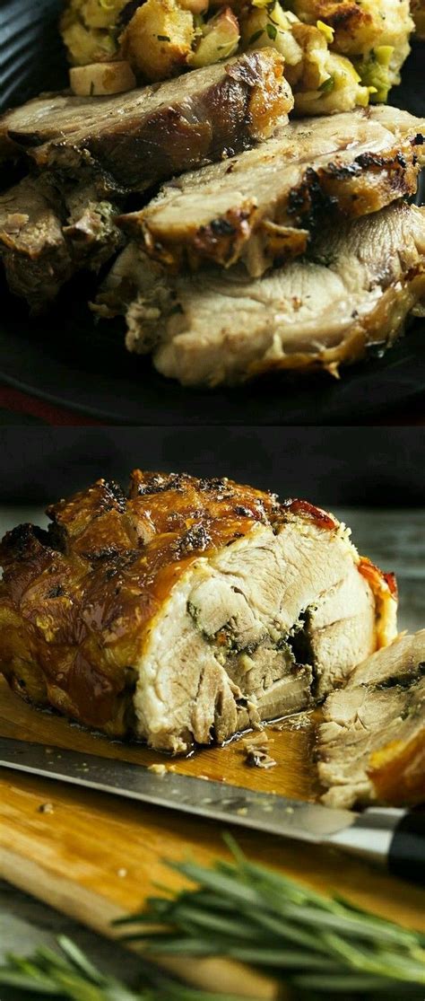 Low and slow roasting is key to melty pork shoulder with crispy crackly skin packed with flavor on the outside and moist tender meat on the inside. Pork shoulder with herbs and porchetta | Pork, Pork recipes, Pork roast