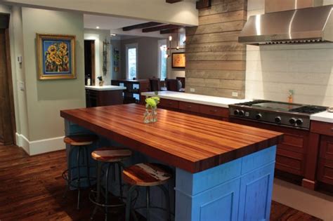 .of america, our solid wood kitchen islands are fully customizable and ready to make a statement in any kitchen. Wood Countertops In Small Doses - J. Aaron