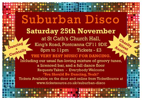 Suburban Disco Halloween Special At St Catherines Church Hall